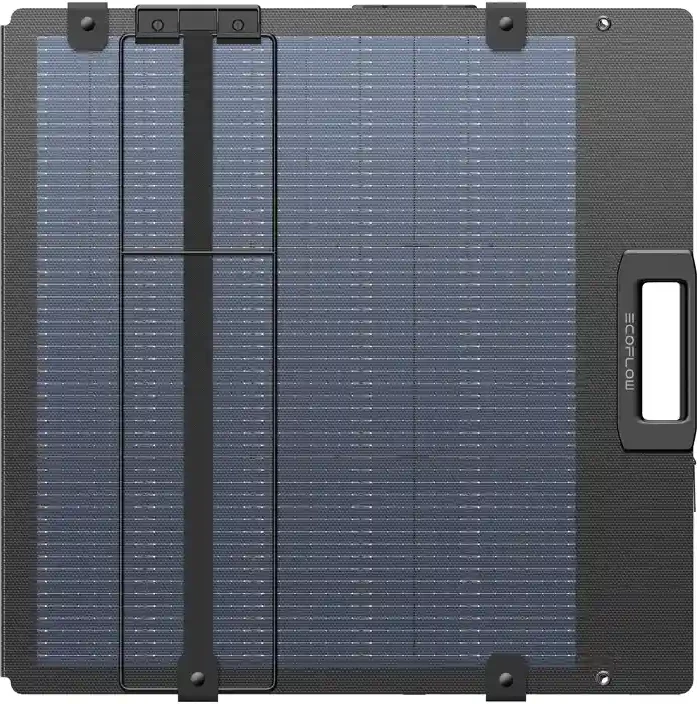 Panel solar EcoFlow 220W Lightweight Portable, palosshëm, XT60, IP68, i zi