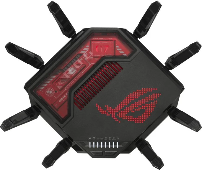 Router Asus ROG Rapture GT-BE19000, tri-band, 8 antena, WiFi 7, i zi