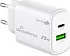 Karikues muri MediaRange GaN 25W, USB-C PD + USB-A QC, i bardhë