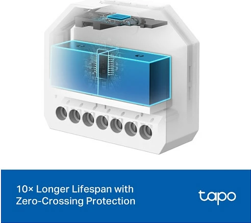 Modul switch smart TP-Link Tapo S112, kontroll roletash/zhalluzinash, Wi‑Fi 2.4GHz, Matter, i bardhë
