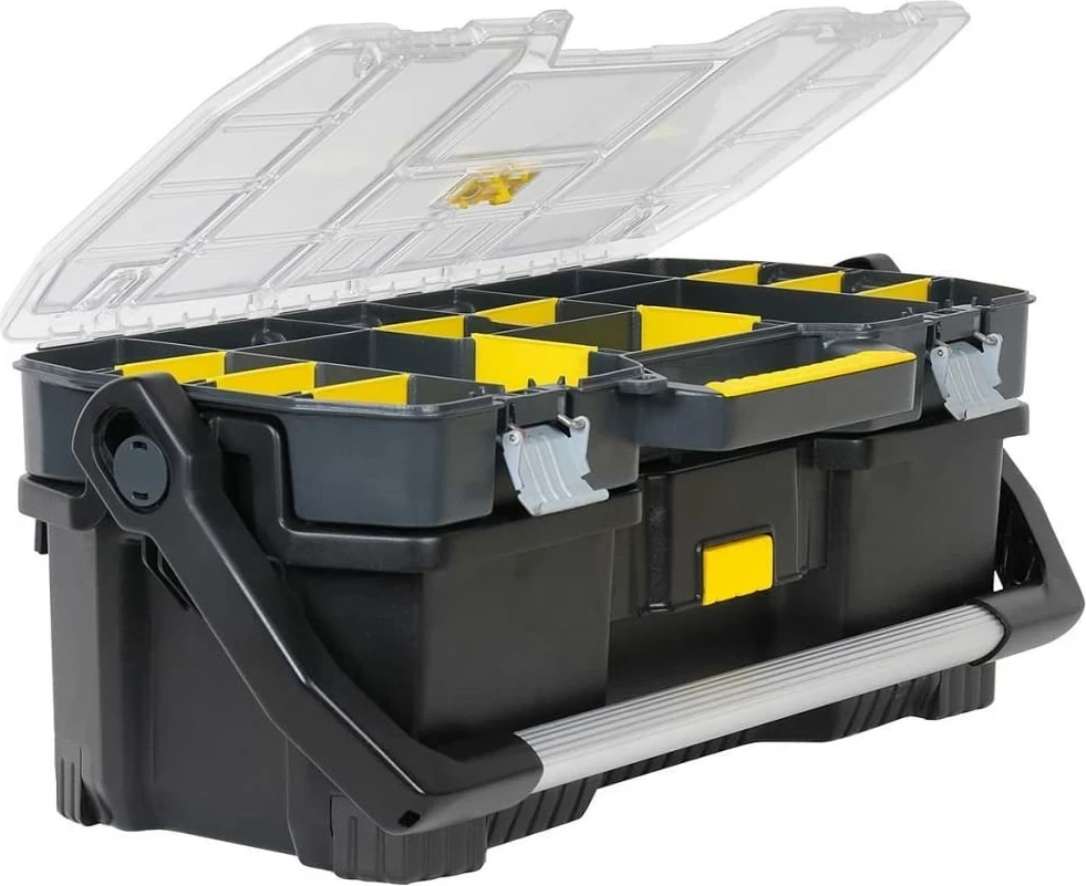 Kuti organizatori për vegla Stanley 1-97-514 67 x 32.3 x 25.1 cm, zi/verdhe