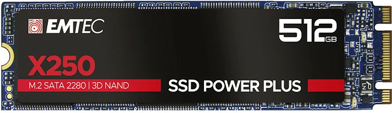 SSD i brendshëm EMTEC X250, M.2 SATA 2280, 512GB