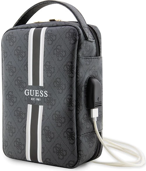 Çantë organizuese Guess 4G Printed Stripes, GUE002710-0, e zezë