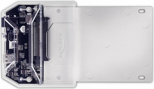 Docking station DeLOCK për U.2 SSD, USB-C 3.2 Gen2 10Gbps, e zezë