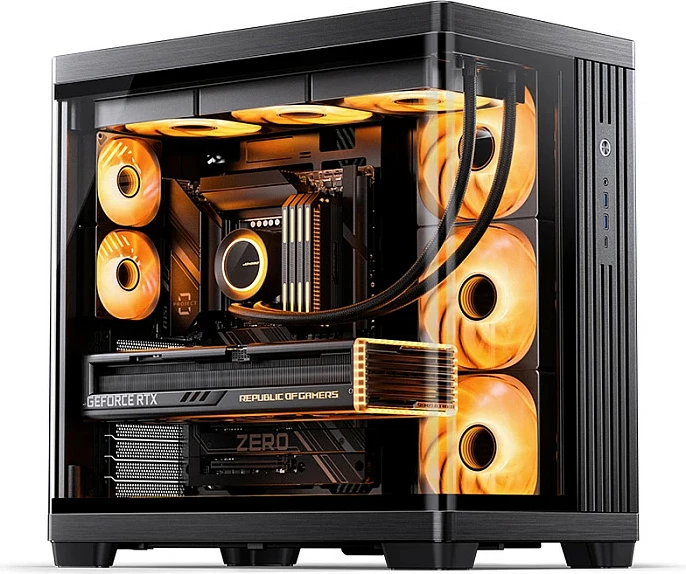 Kasë Jonsbo TK-4, Midi-Tower, ATX, Tempered Glass, e zezë