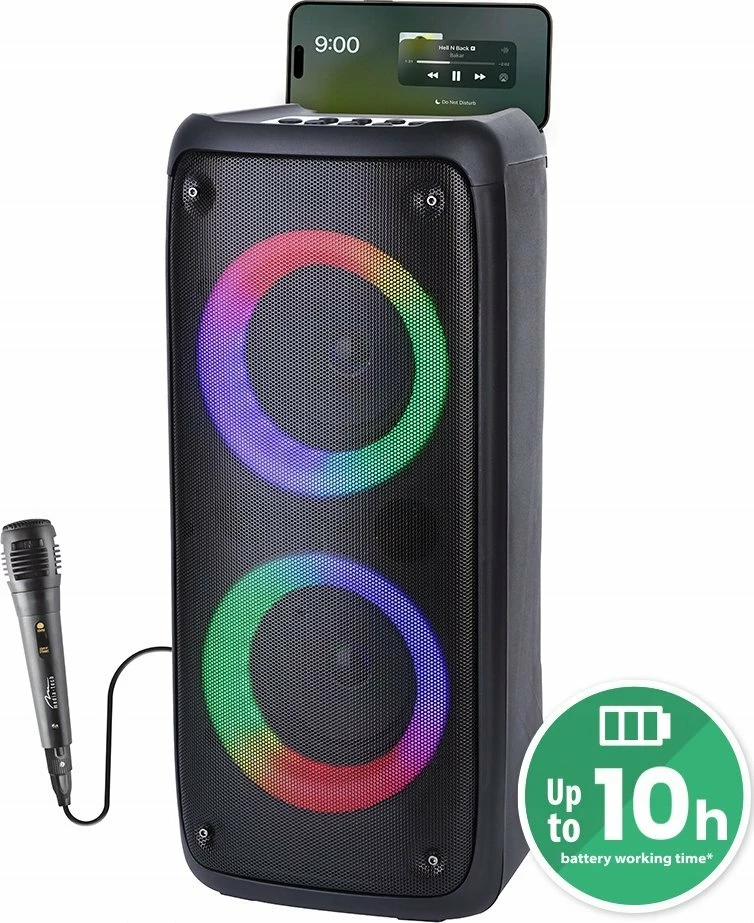 Altoparlant Bluetooth Media-Tech Funbox BT MT3181 40W RGB, bateri deri 10h, i zi, me mikrofon