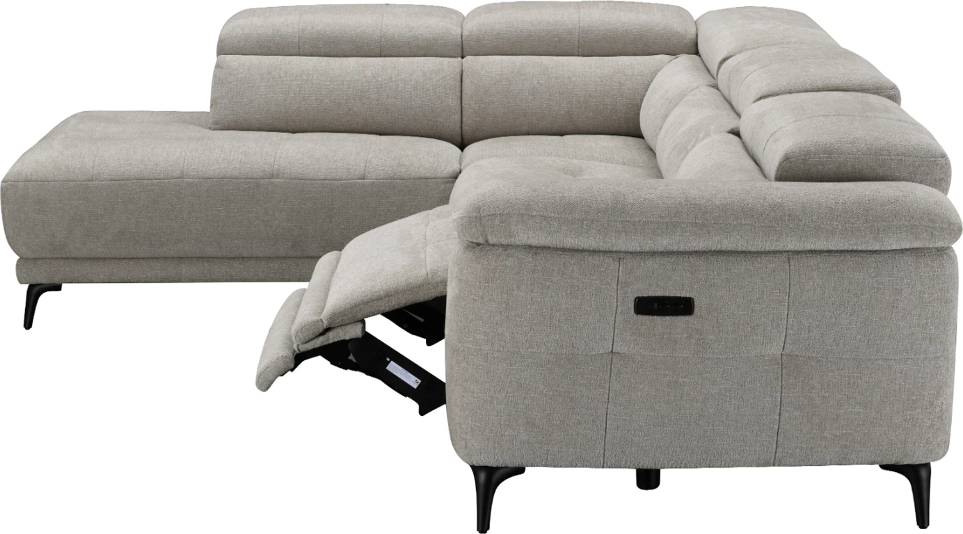 Këndare me 5 ulëse, me recline, ngjyrë bezhë, COMMODUS CD3315.02L, 275x231x77cm