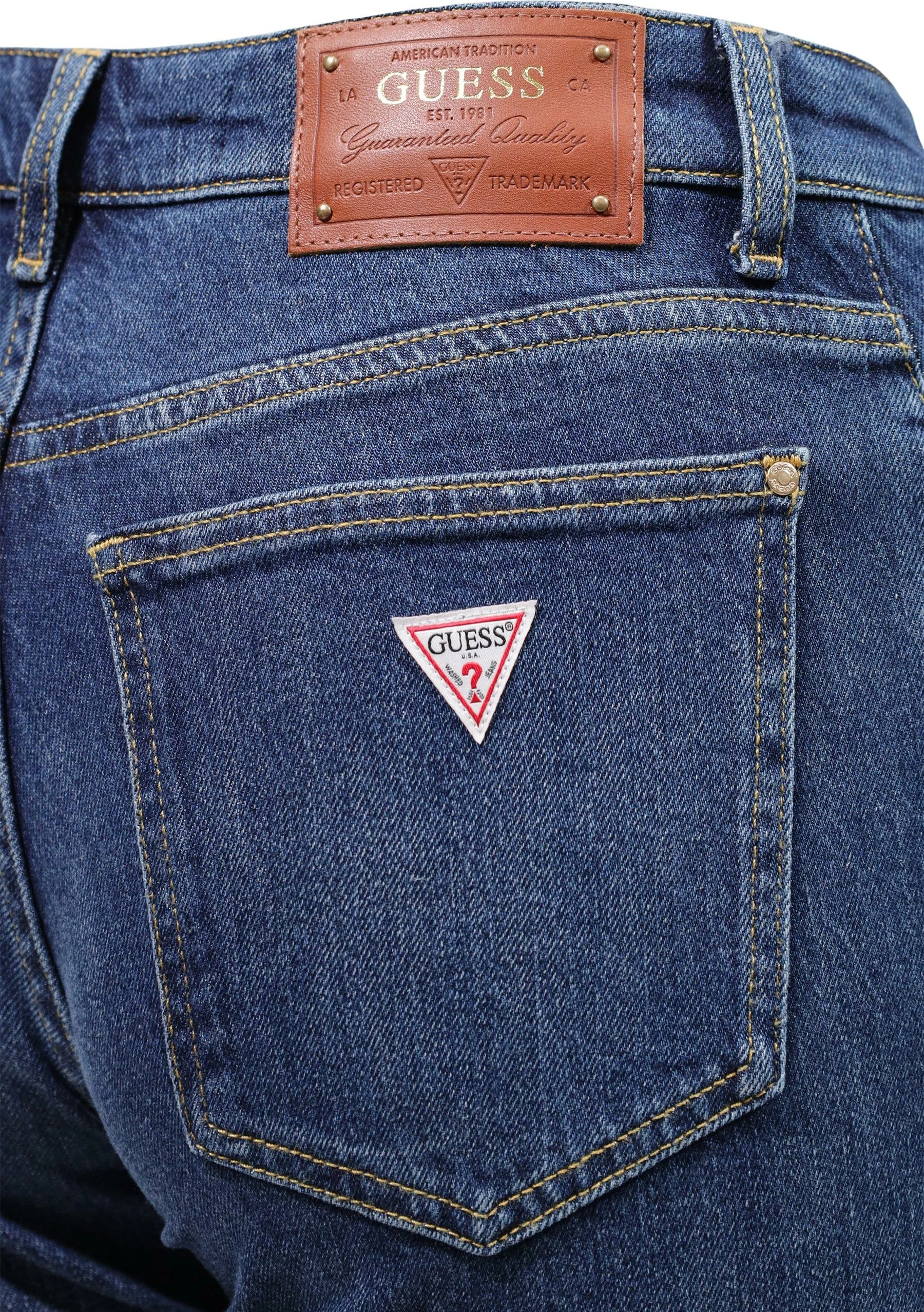Xhinse për femra Guess Beverly Low Rise W6BAJ7 D2097, denim [Madhësia: W27 L32]