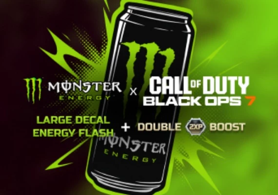 Call of Duty: Black Ops 7 - Large Decal - Energy Flash + 15 Min Double XP DLC EN Global