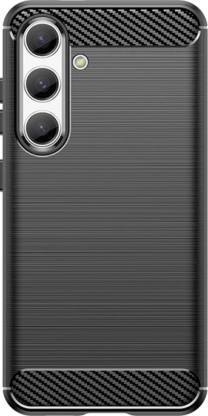 Mbështjellës Hurtel Carbon Case për Samsung Galaxy S24, TPU, i zi
