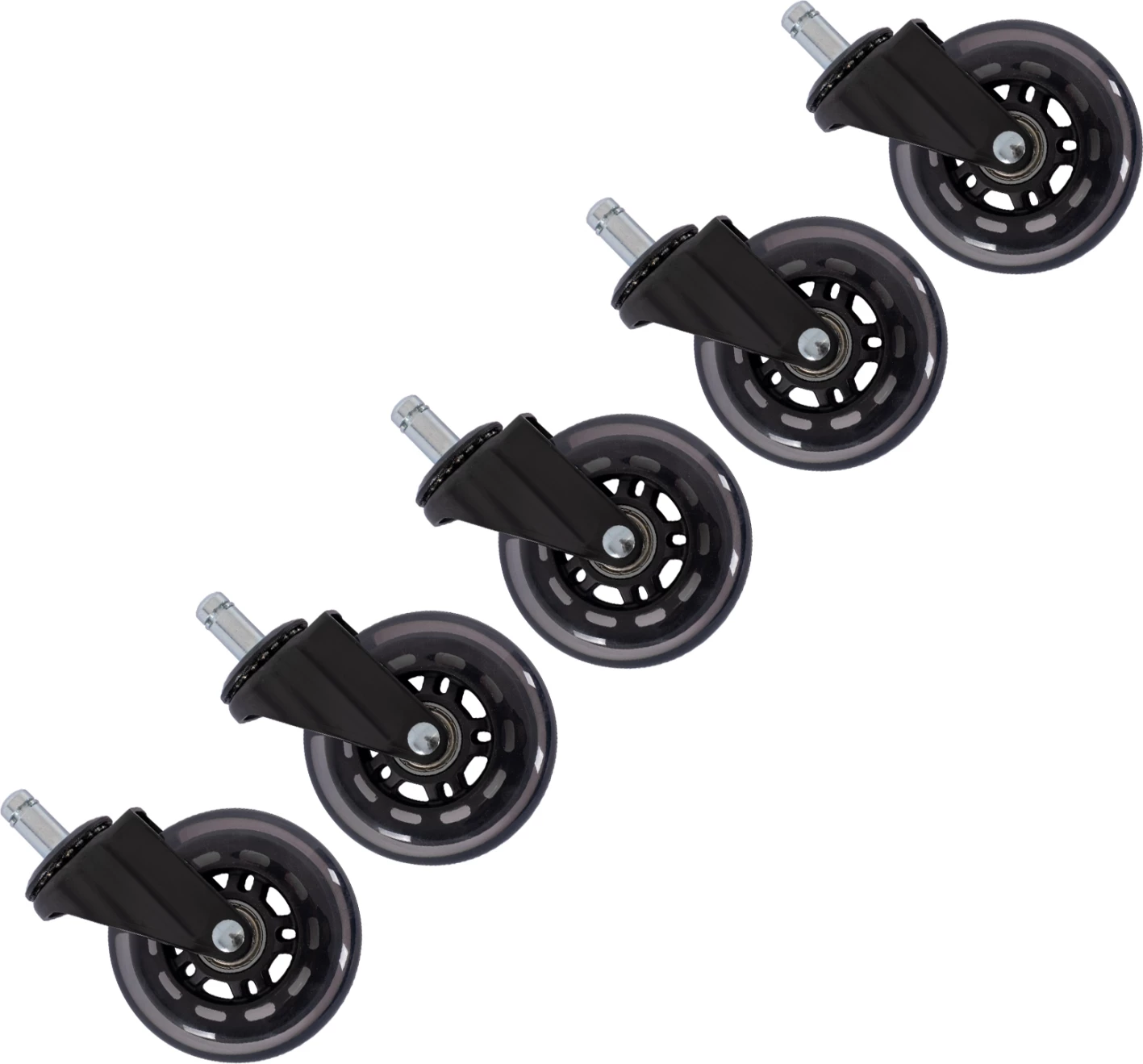 Rrota rezervë për karrige zyre, FH1179, 5 copë, poliuretani elastik