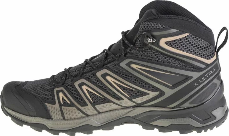 Këpucë për meshkuj Salomon X Ultra Mid 3 Aero, të zeza