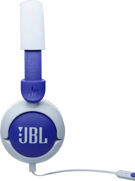 Kufje për fëmijë me kabllo JBL Junior 320, me mikrofon, 3.5mm, limit volumit 85 dB, blu