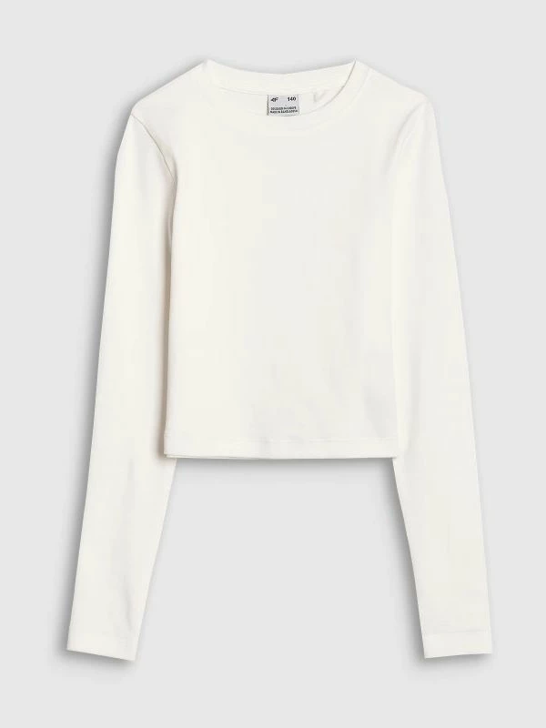 Maicë me mëngë të gjata crop slim për fëmijë 4F, vajza