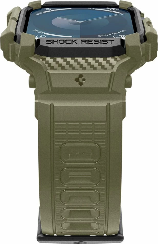 Rrip Spigen Rugged Armor Pro për Apple Watch 10, 46MM, i gjelbër