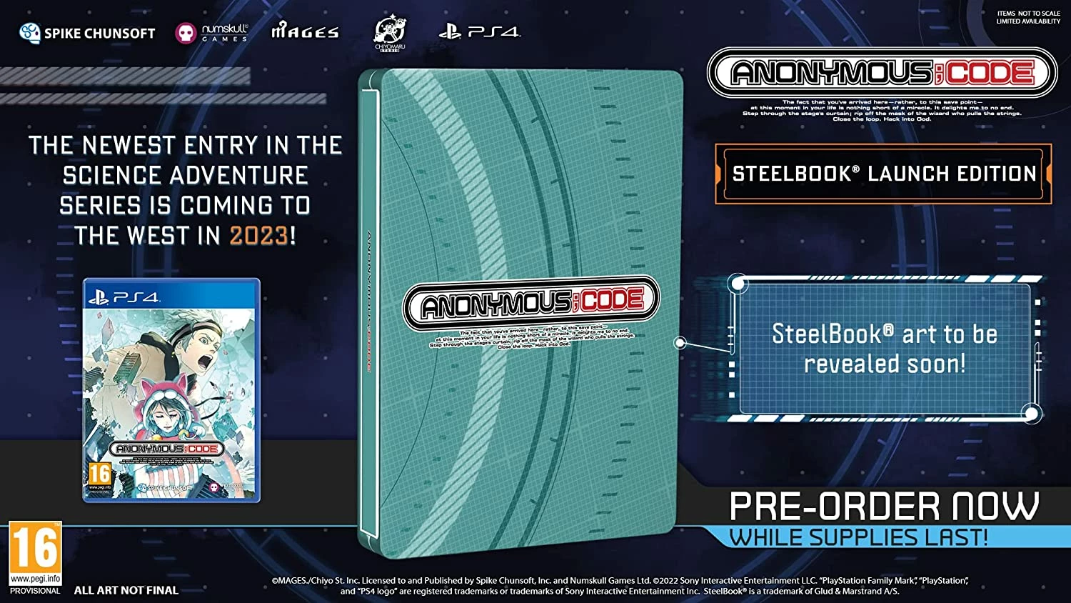 Lojë PS4 Numskull Games Anonymous;Code Launch Edition (Steelbook)