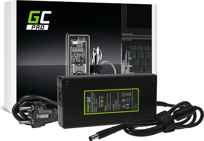 Adapter rryme për laptop Green Cell AD106P, 240W 19.5V, për Dell, i zi