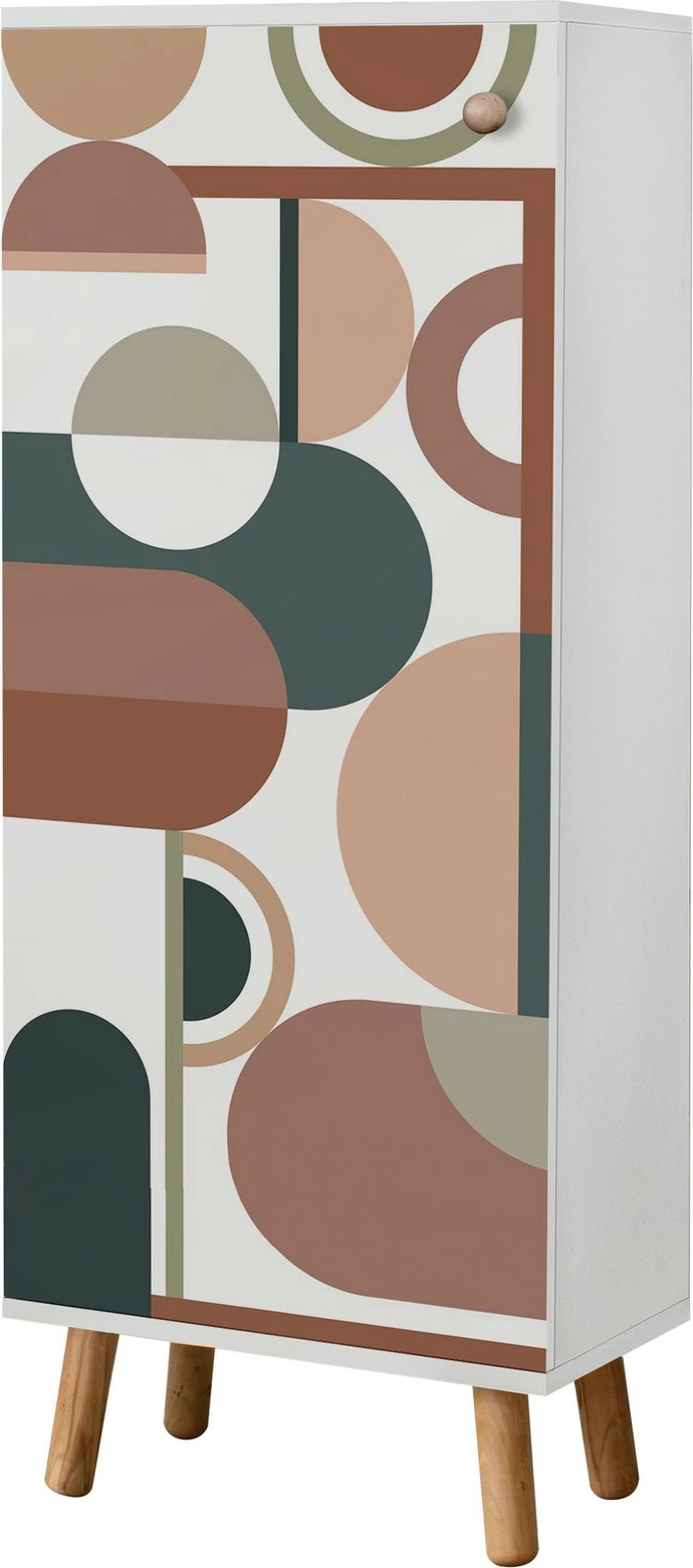 Dollap këpucësh Hanah Home, Vegas - B 942, ngjyrë e bardhë, dizajn modern, 50x135x38cm