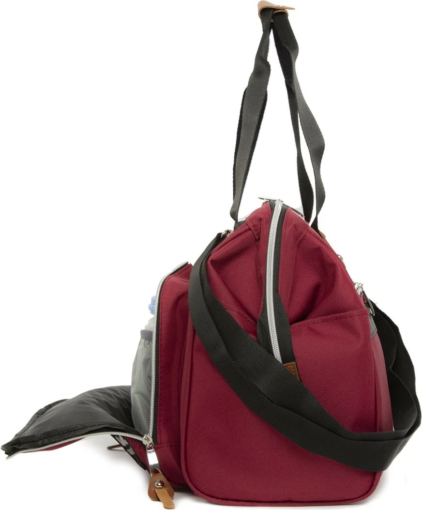 Çantë për pelena, Zoozie Bags, 2154 - 32109, ngjyrë e kuqe e thellë