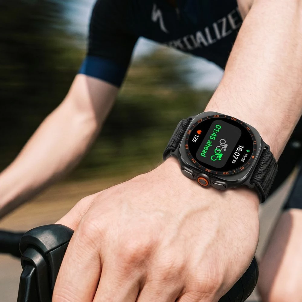 Rrip najloni Spigen WBF1 për Samsung Galaxy Watch Ultra 47mm, 147-215 mm, i zi, 1 copë