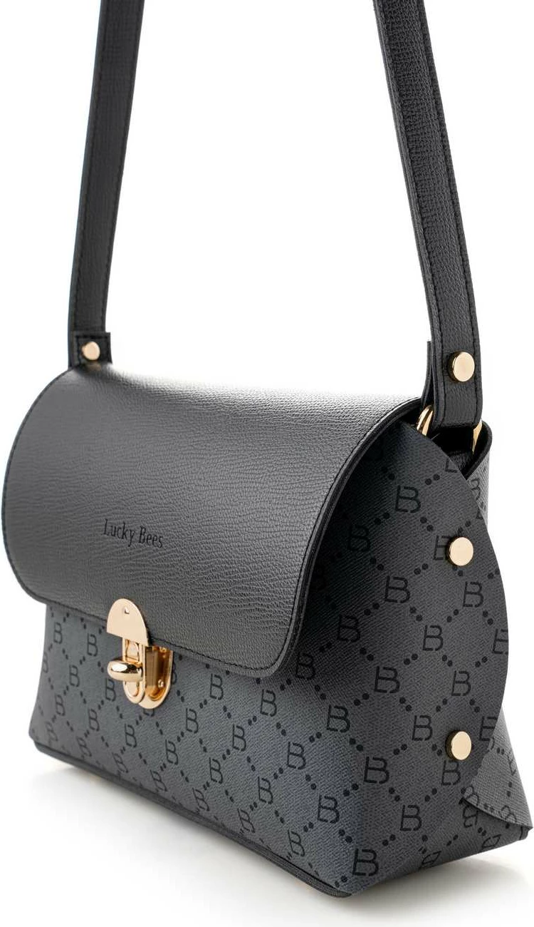 Çantë crossbody Lucky Bees, 1278, e zezë, gri