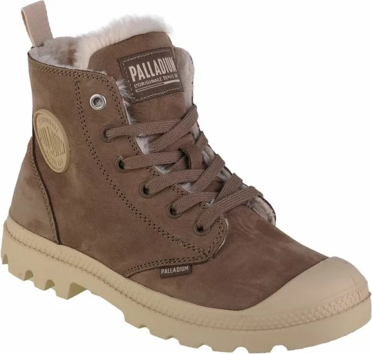 Çizme për femra Palladium, Pampa Hi Zip WL, ngjyrë kafe [Madhësia: 37]
