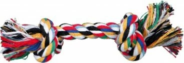 Lodër litar pambuku për qen Trixie 15 cm / 25 g, shumëngjyrëshe