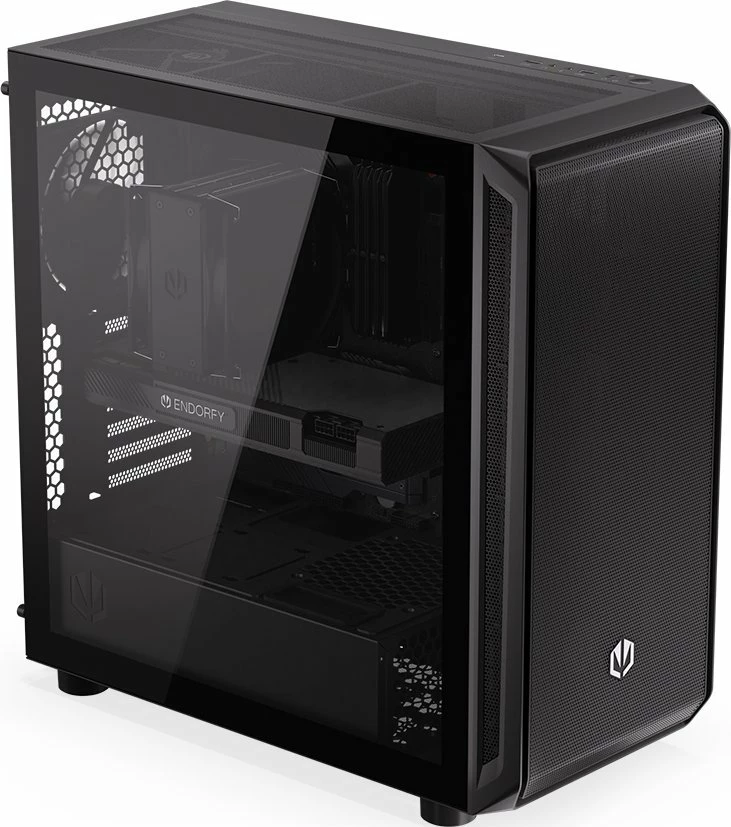 Kasë Endorfy Arx 700 Air EY2A012, Midi Tower ATX, xham i temperum, USB-C, e zezë