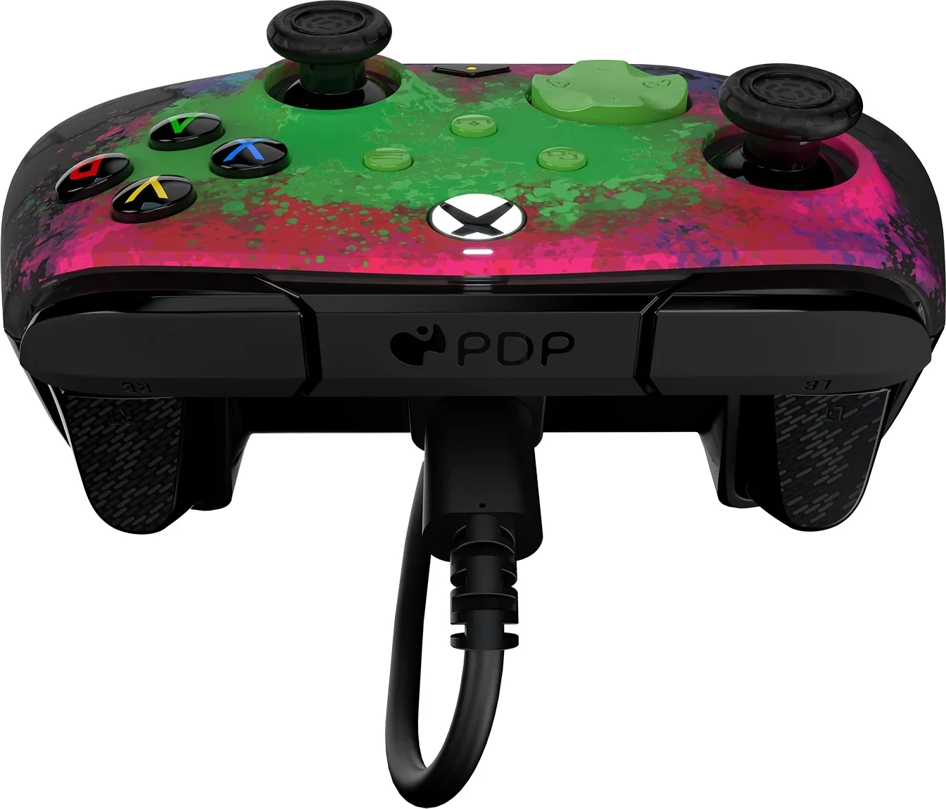Kontroller me kabllo për Xbox PDP Rematch Space Dust, USB-C 2.4 m, glow in the dark