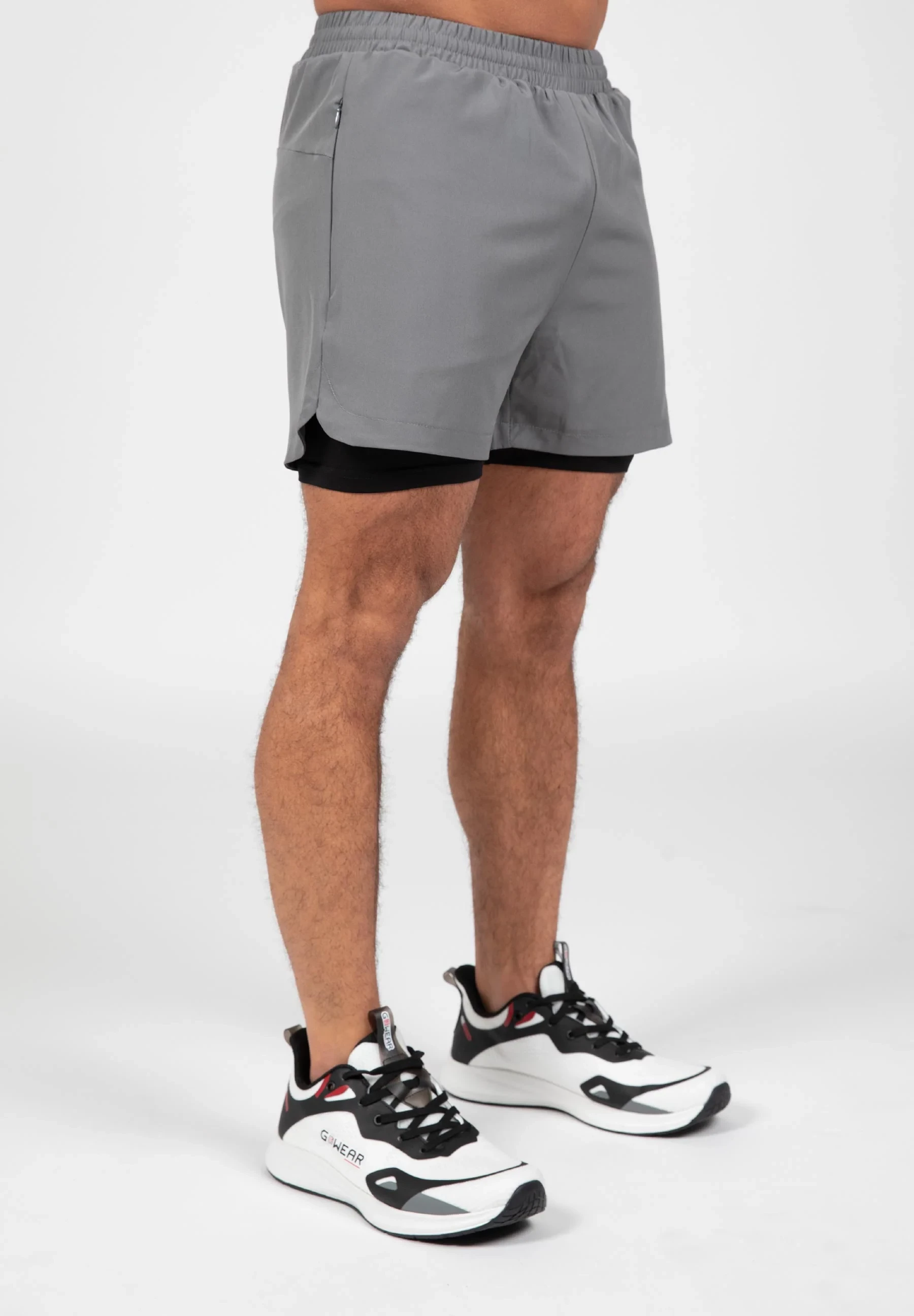 Cortez 2-in-1 Shorts - Anthracite [Madhësia: XL]