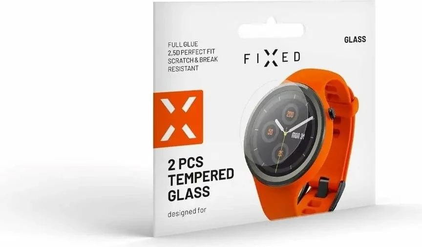 Xham i kalitur mbrojtës Fixed FIXGW-916 për Samsung Galaxy Watch 7 44mm, transparent, set 2 copë
