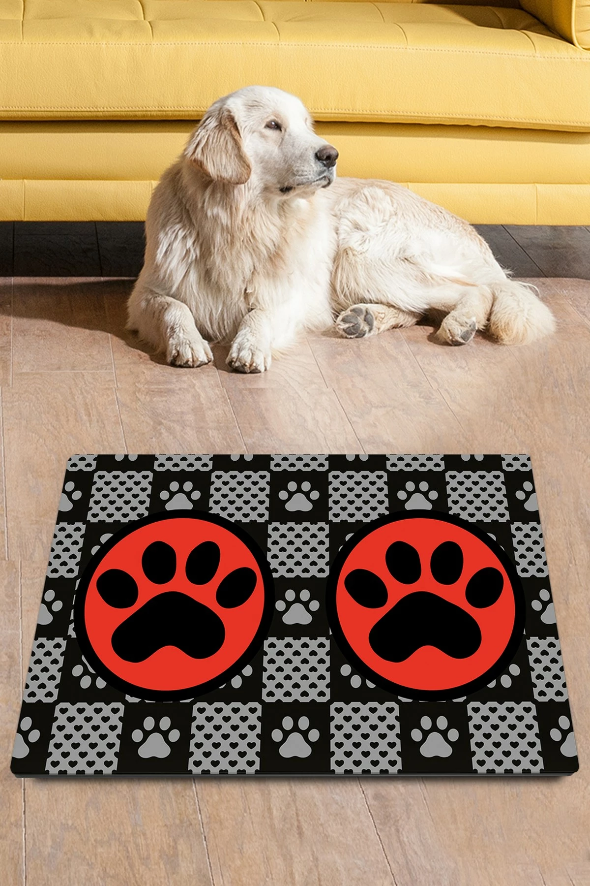 Tapet për rërë mace, Paws & Whiskers, shumëngjyrësh, 40x60cm
