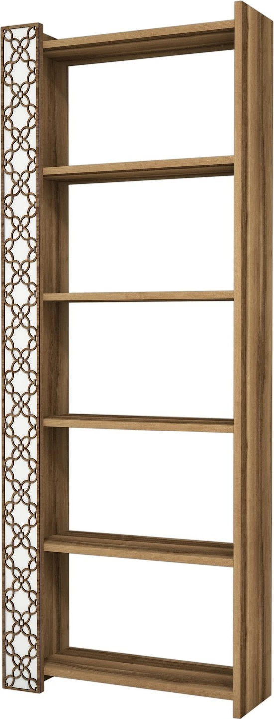 Raft librash Hanah Home, City, ngjyrë arre dhe e bardhë