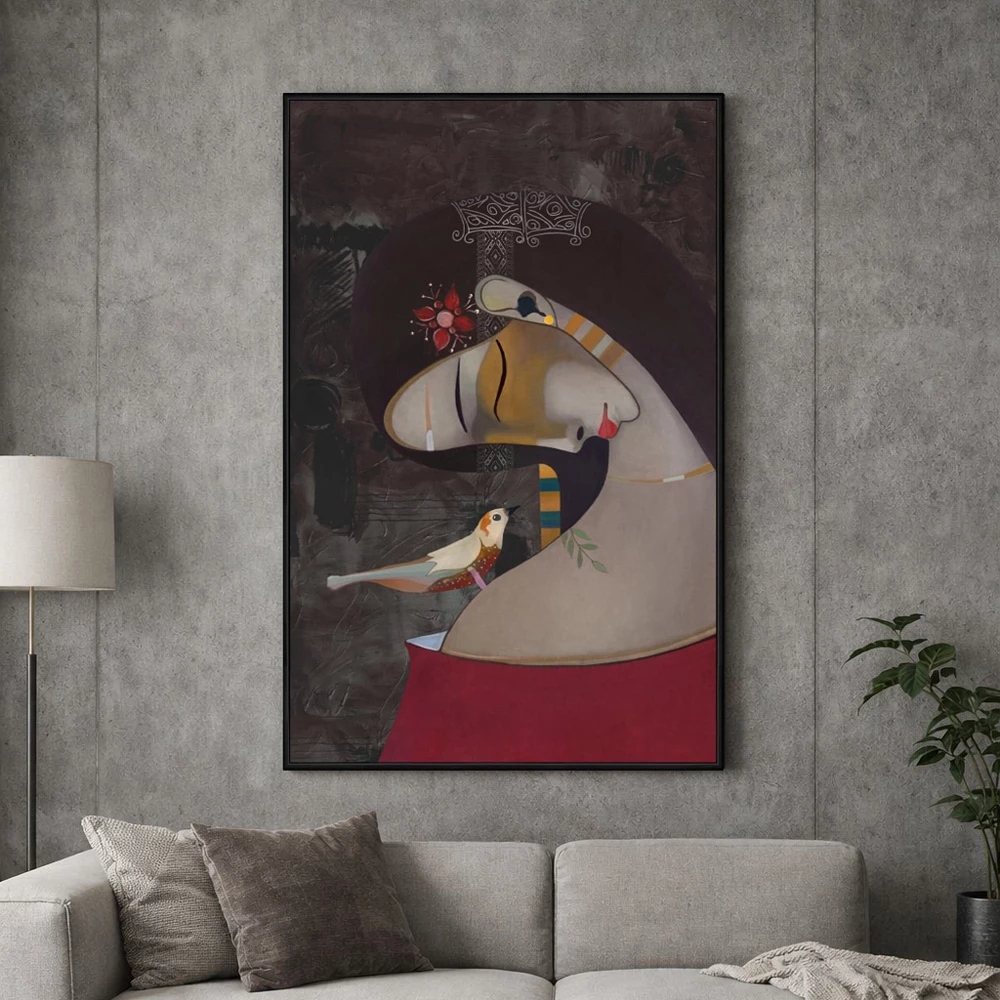 Pikturë dekorative në kanavacë, shumëngjyrëshe, 70x110x5cm, dru