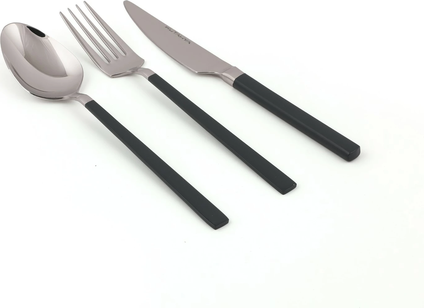 Set lugësh, pirunësh e thikash, 18 copë, Hermia Concept, anthracite/silver, CKBCAMILLA18ANT