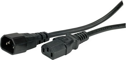 Kabllo rryme për monitor VALUE, IEC C14 në C13, 1 m, 250V/10A, e zezë