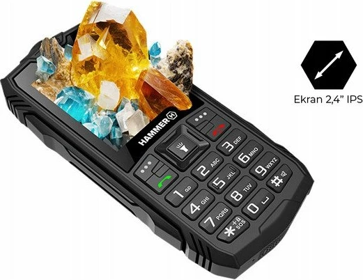 Celular myPhone Hammer Rock LTE 2.4\", Dual SIM, 4G LTE, IP68, bateri 3000 mAh, i zi