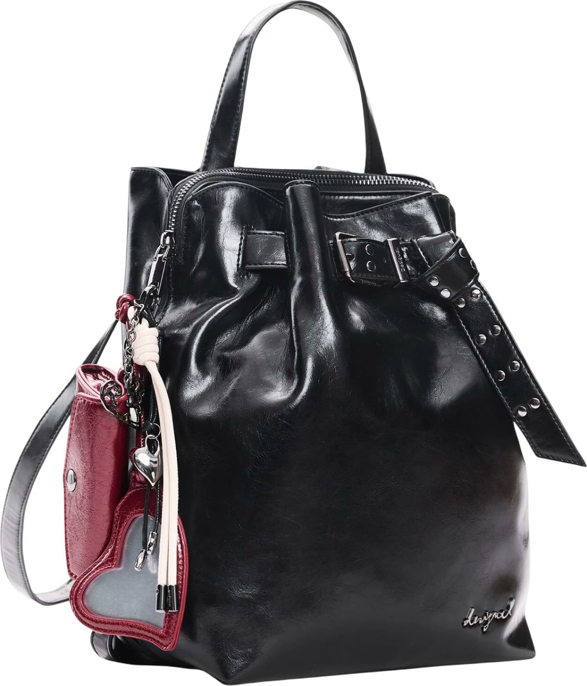 Çantë shpine për femra Desigual BACK_GALAXY LUENA MINI NF 26WAKP11, e zezë