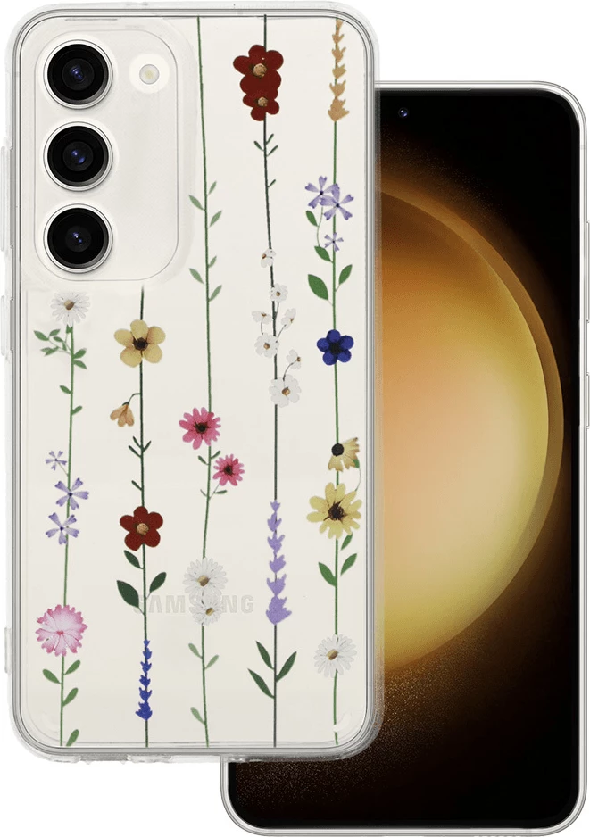 Mbështjellës silikoni ONASI Garden për Samsung Galaxy S24 Plus 5G, 1.8mm, transparent