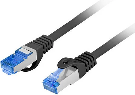 Kabllo rrjeti LANBERG PCF6A-10CC, Cat6a, 1 m, S/FTP, 10 Gbps, e zezë