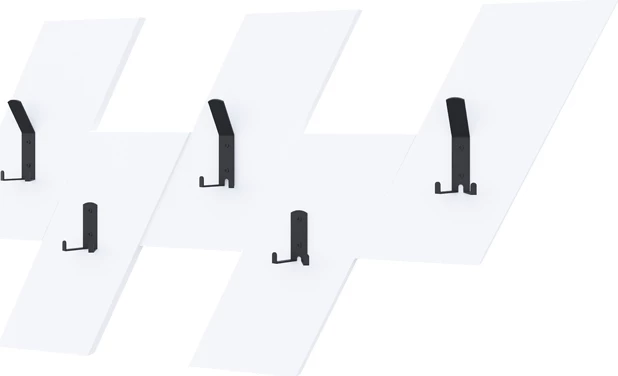 Varëse muri Livy, ngjyrë e bardhë, melaminë, 75.2x1.8x45.3cm