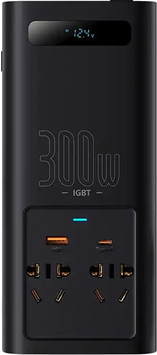 Inverter energjie për veturë Baseus CGNB0101, 300W, 220V, e zezë