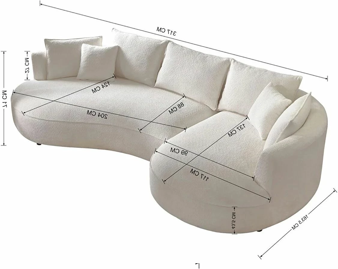 Këndare Venedik, ngjyrë gri, Atelier del Sofa, anë e djathtë