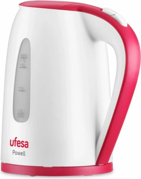 Çajnik elektrik UFESA Powell 2200W 1.7L, bardhë/kuq