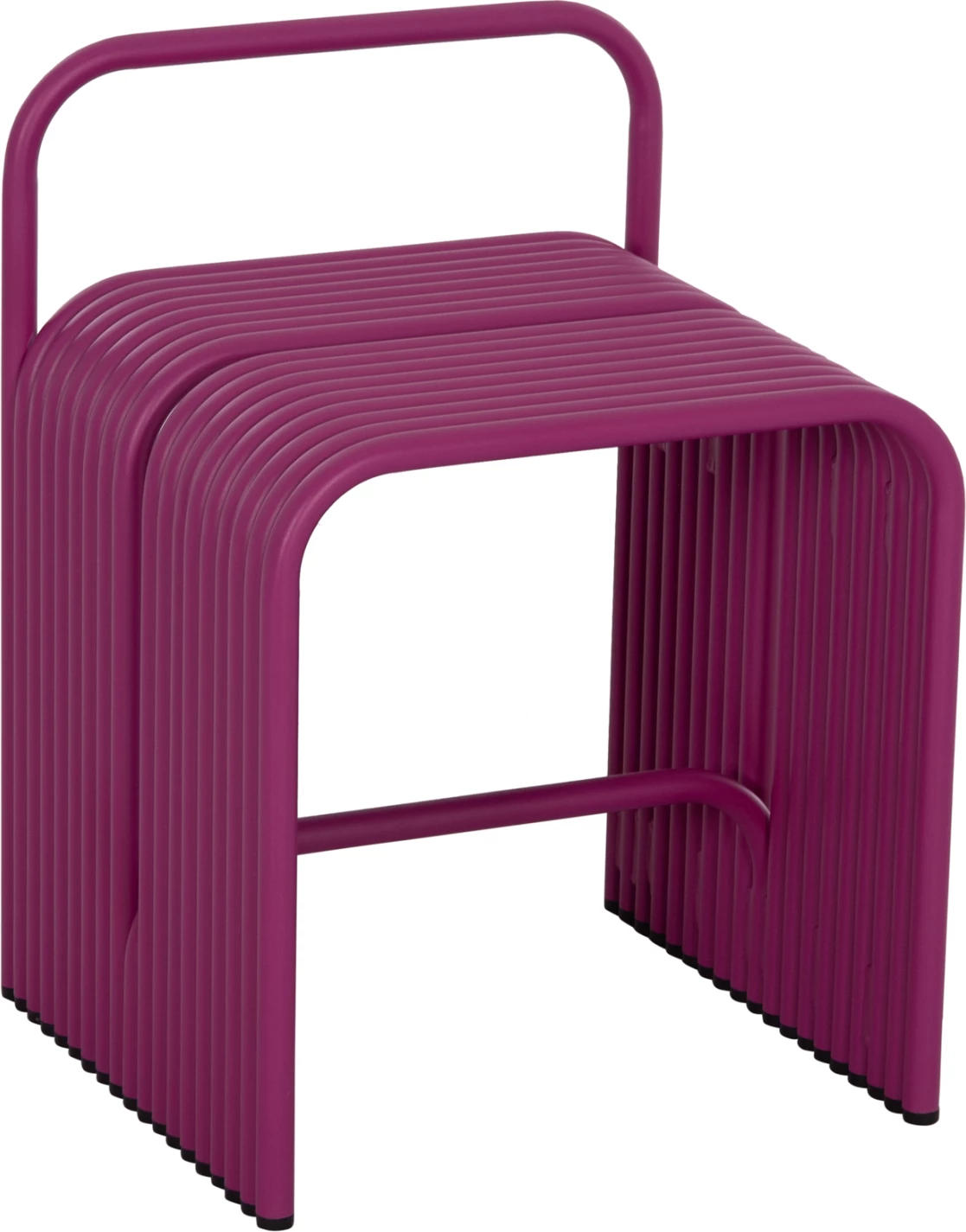 Karrige e ulët INTREPID, alumin, ngjyrë e purpurt, 40x38x55cm