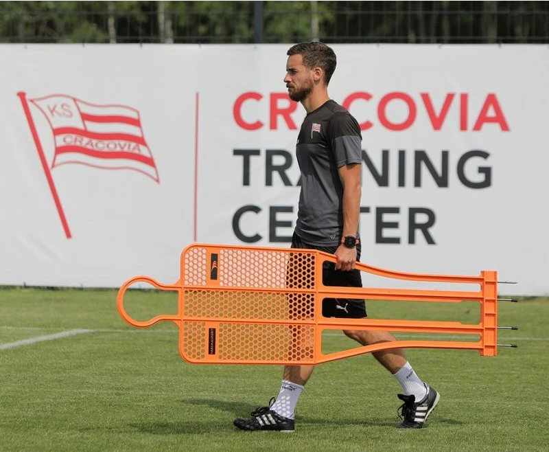 Mur futbolli Yakima PRO 180cm, portokalli