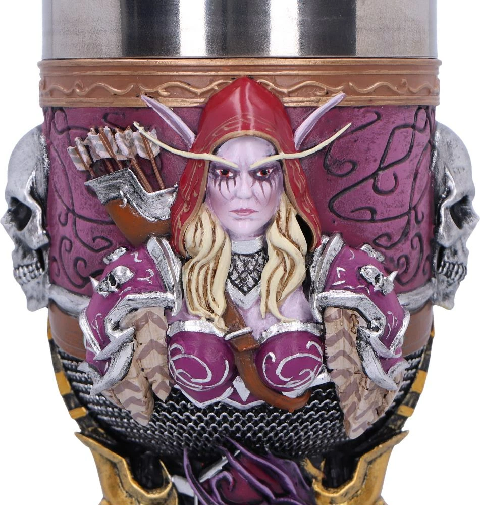 Mug NEMESIS NOW World of Warcraft Sylvanas, rezinë me insert inox, 19.5 cm, vjollcë, në kuti dhurate