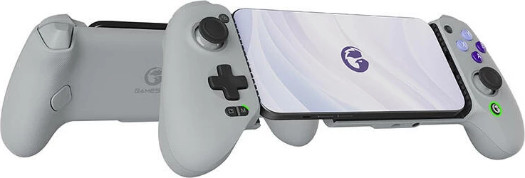 Kontrollues lojërash GameSir G8 Galileo me mbajtëse për telefon, USB-C, argjendtë