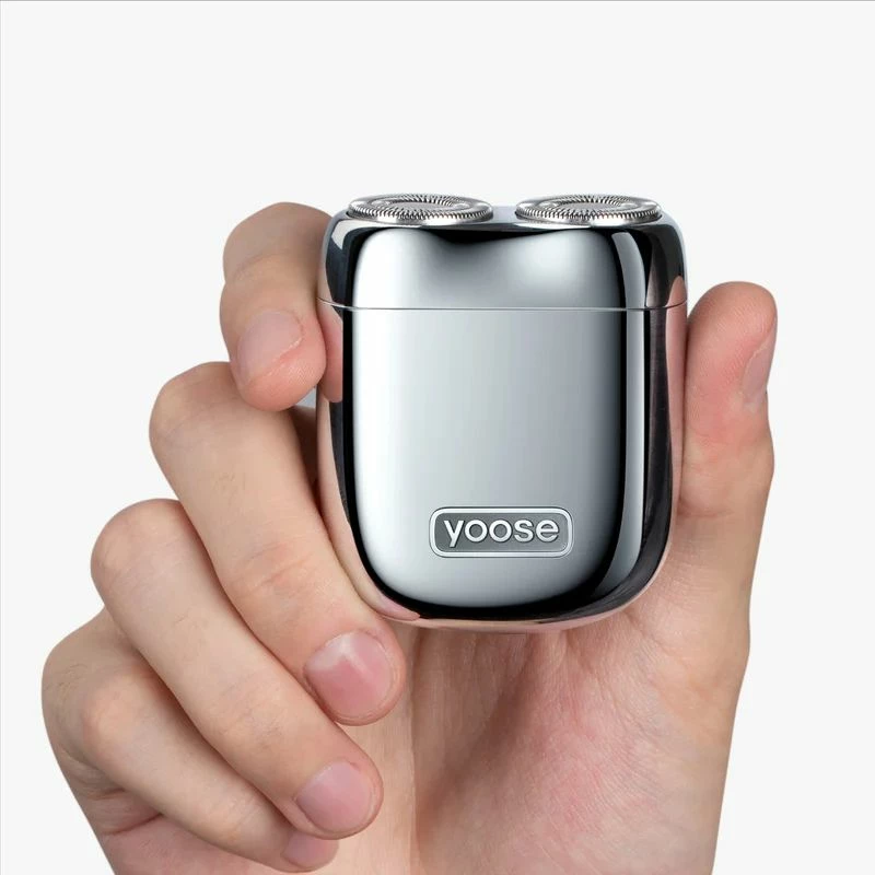 Makinë rroje Yoose Mini 2.0, IPX7, USB-C, 8000 rpm, Argjendtë, set me qese lëkure dhe kabllo