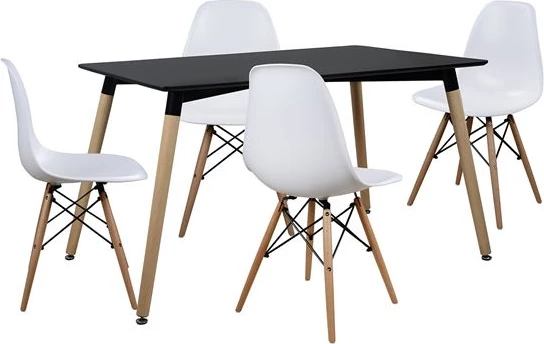 Set tavoline ngrënieje 5 pjesë me tavolinë dhe 4 karrige FH102224 120x80x73 cm